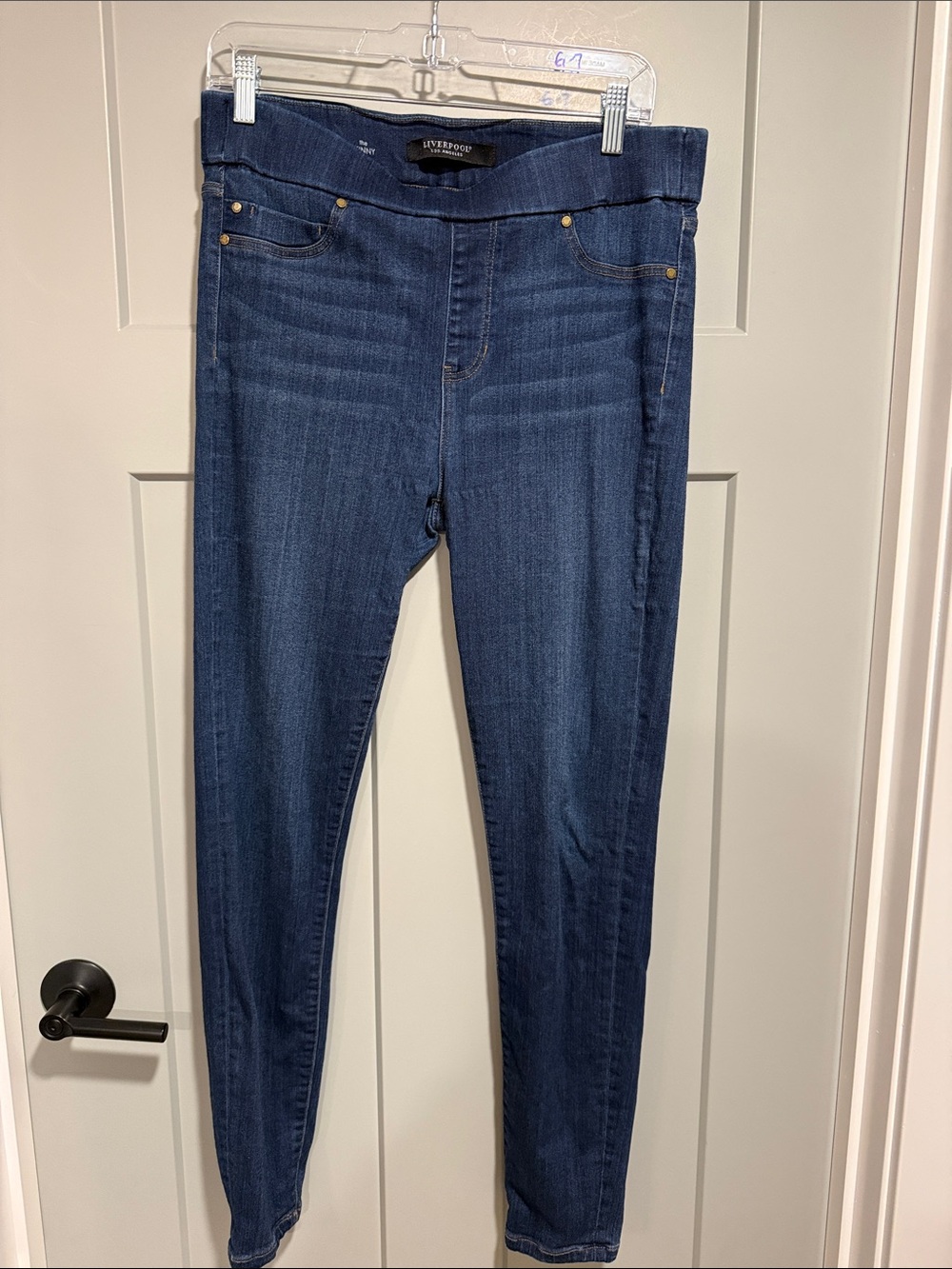 Liverpool Navy Blue Pull-On Women's Jeggings